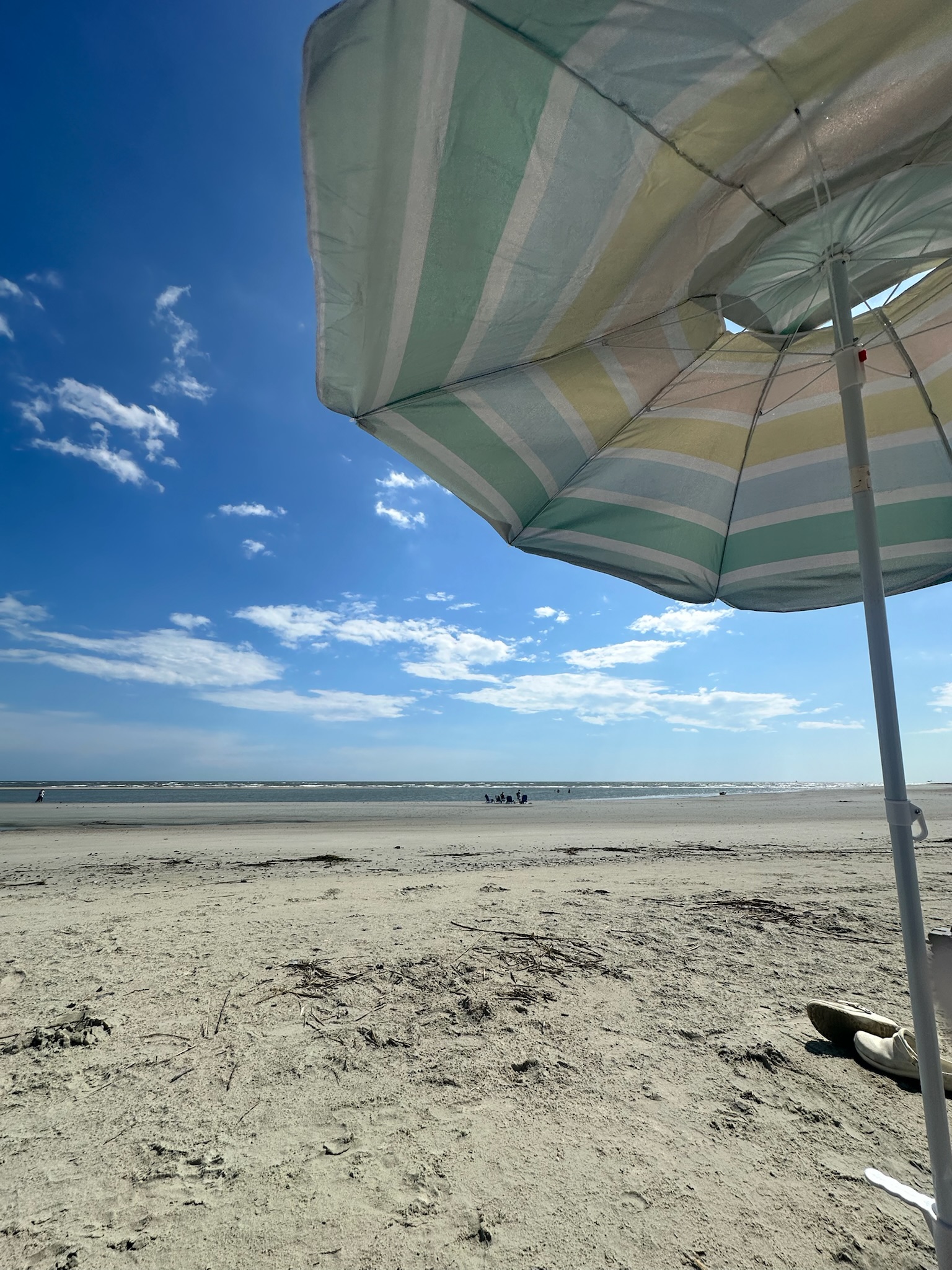 The ocean view from the beach